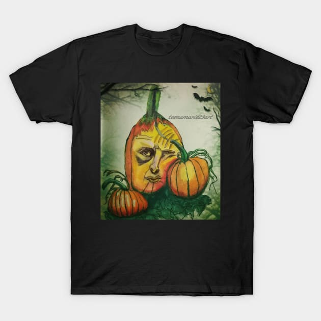 Pumpkin T-Shirt by teenamarie23art